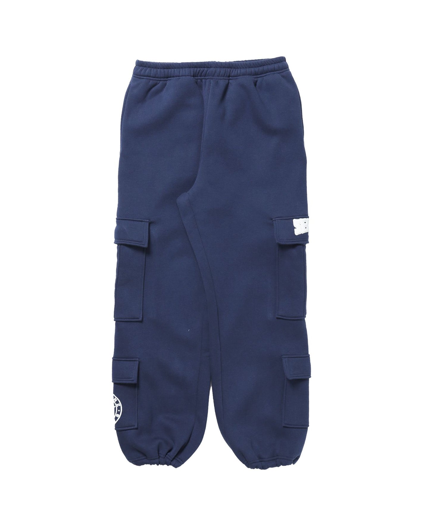 90`s FLAVA SWEAT PANTS / ポケット ブロークコア オーバーサイズ レトロ ドローコード 裏起毛 ダークネイビー ≪SET UP着用可能≫