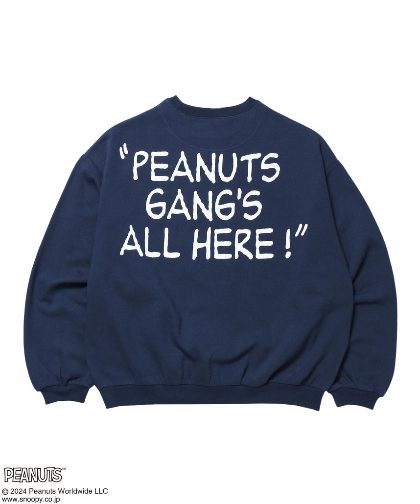 【SEQUENZ（シークエンズ）】TP GANG C/N SWEAT / OLD オーバーサイズ 裏起毛 シティガール シティボーイ ノームコア ワイドシルエット ネイビー