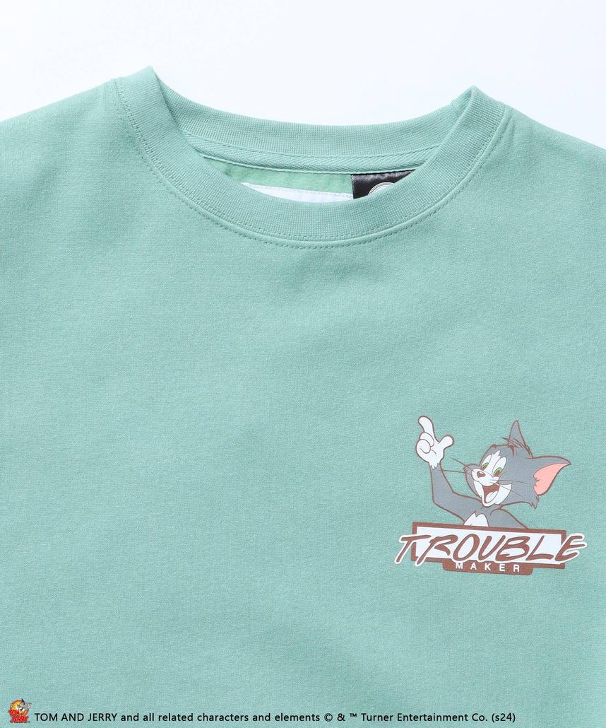 TJ GRAFFITI S/S TEE / TOM ＆ JERRY トムジェリ クルーネック スウェット オーバーサイズ グリーン