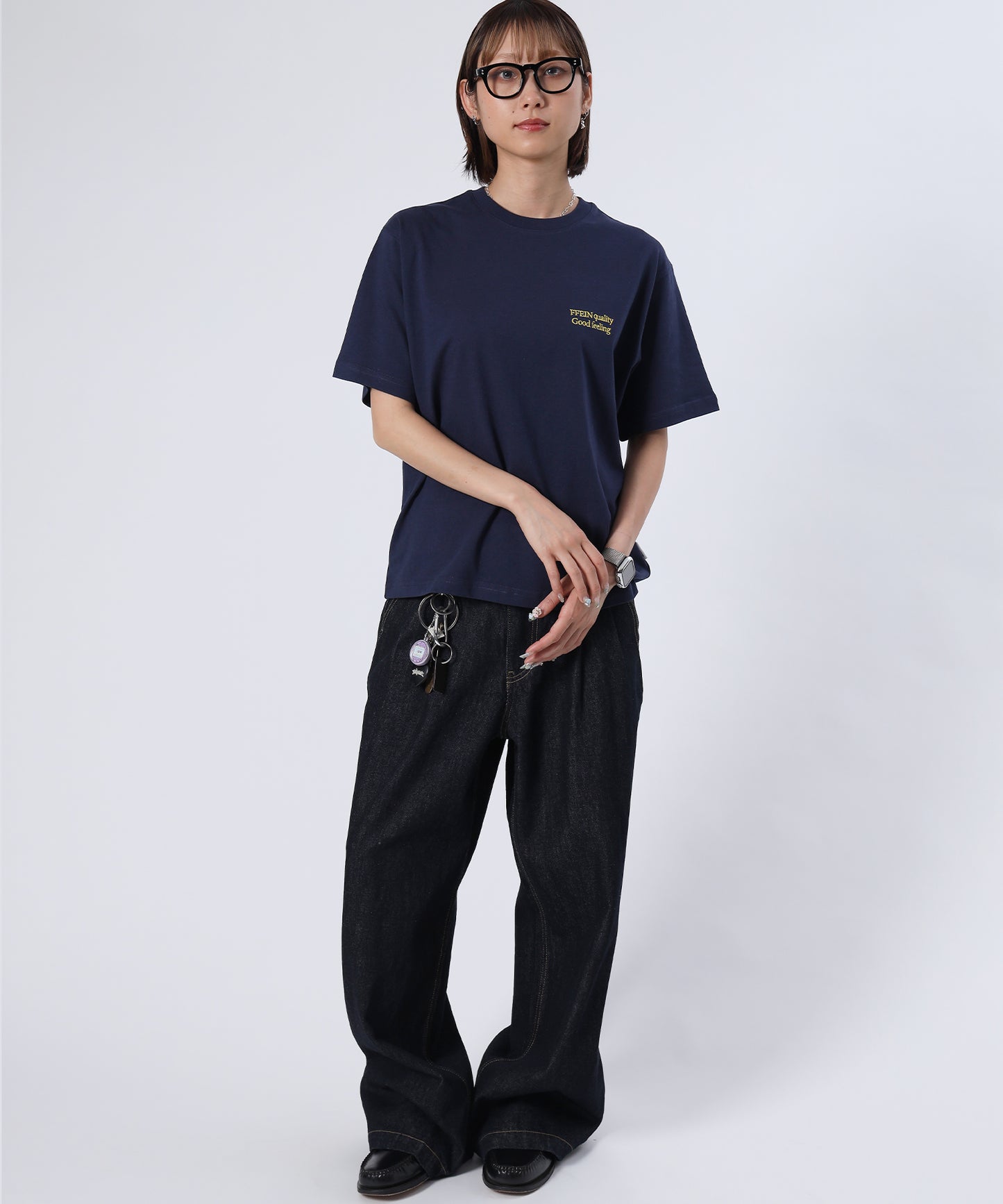 H163 Size:M ネイビー