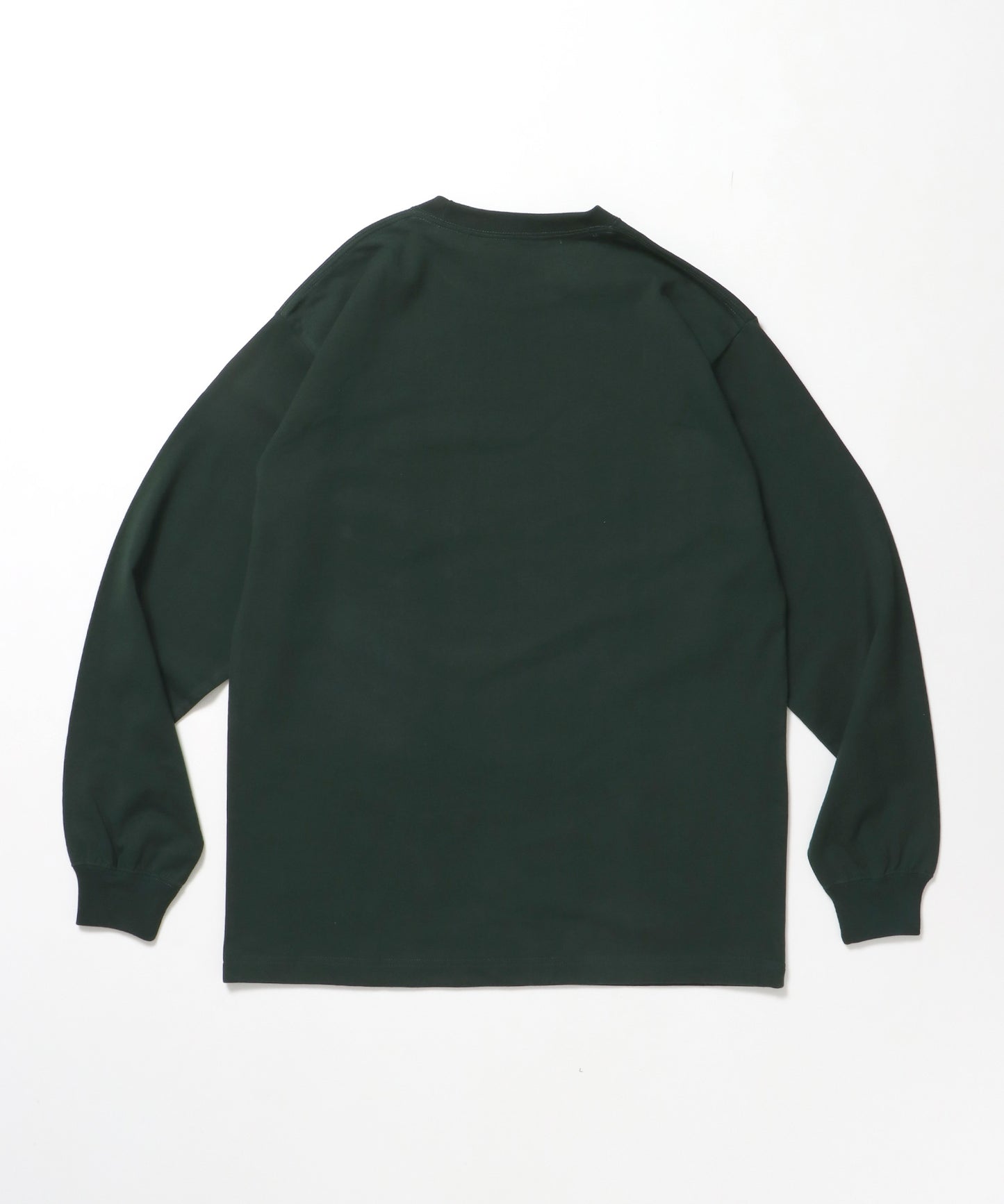 L/S POCKET TEE[REG] / ロンT 長袖 ワンポイント レギュラーサイズ ポケット ダークグリーン