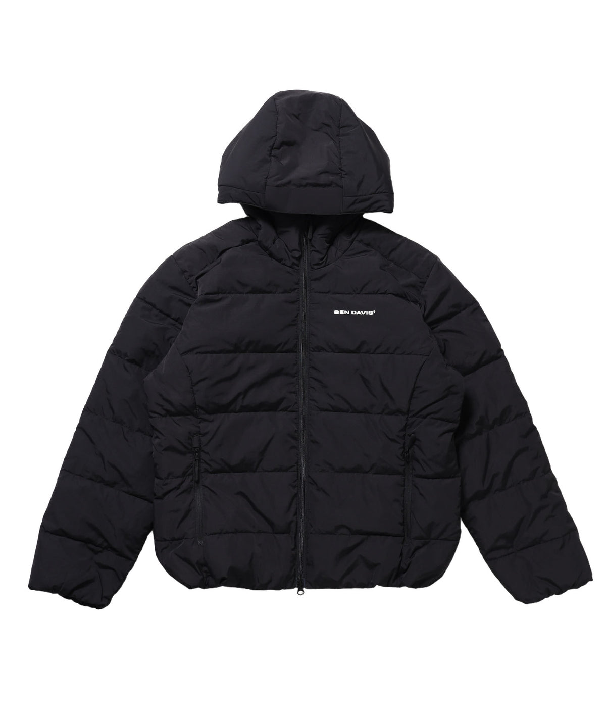 BD HOODED PUFFER JACKET / ダウンジャケット パッファー フード ユニセックス ブラック