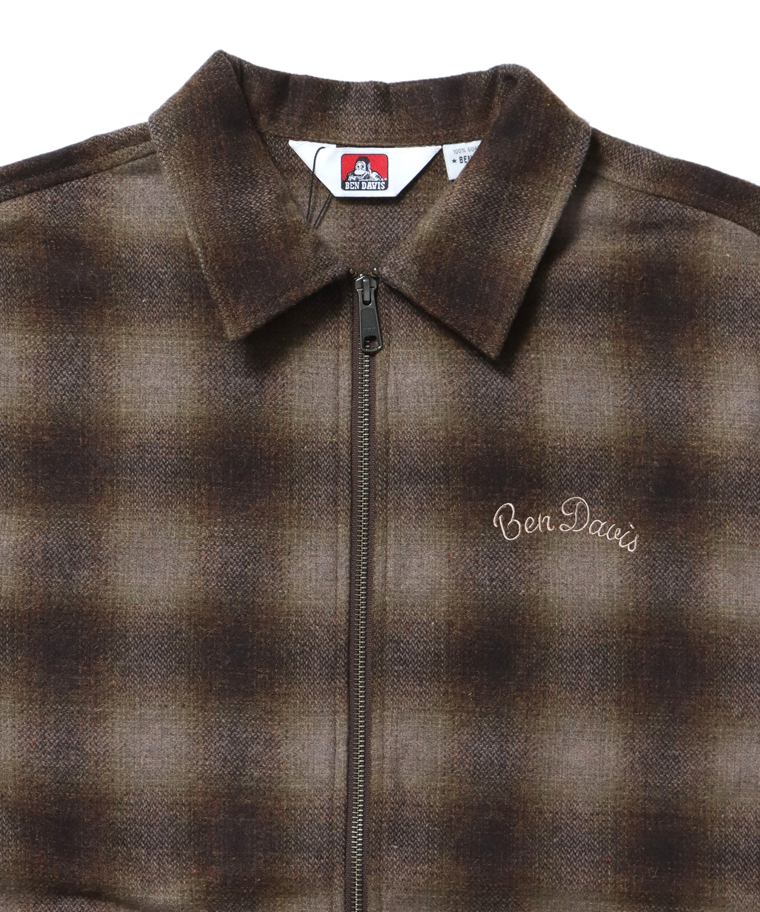 BEN DAVIS（ベンデイビス）】HEAVY PLAID ZIP JACKET / ジップ