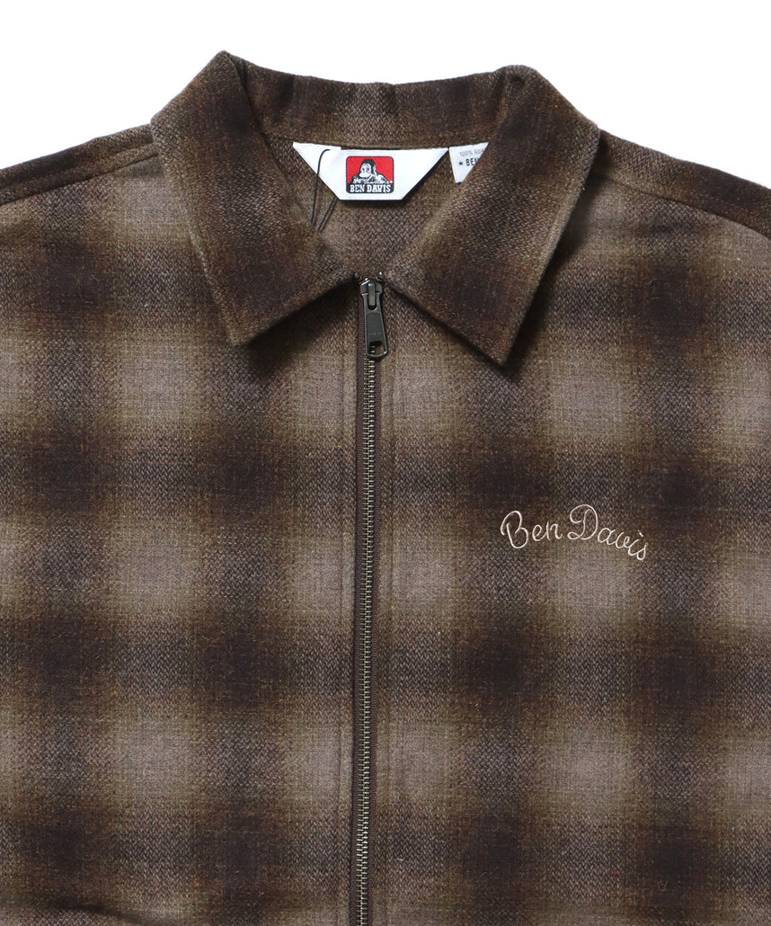 BEN DAVIS（ベンデイビス）】HEAVY PLAID ZIP JACKET / ジップ