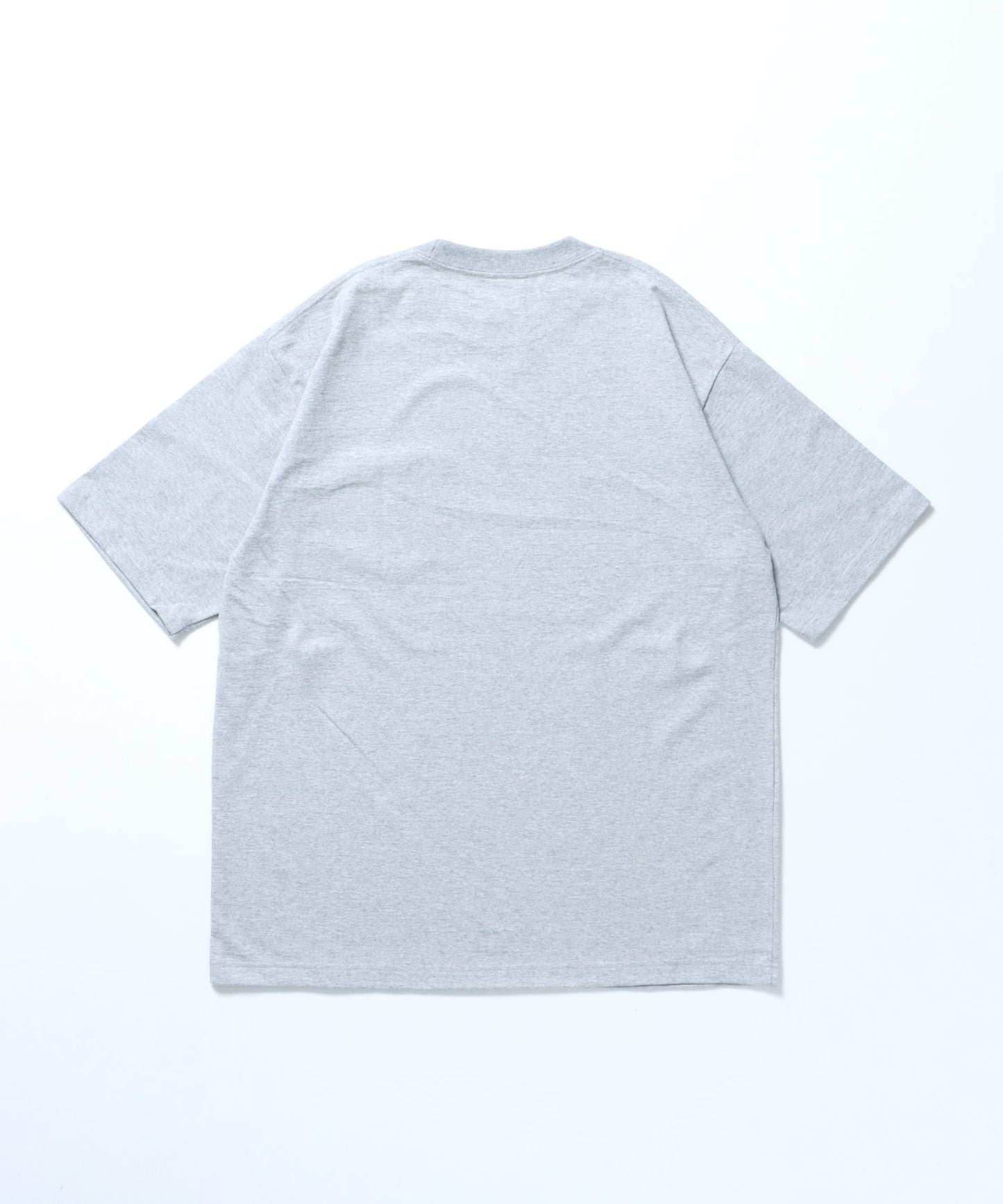 BIG POCKET TEE / ポケット 半袖 ワンポイント ワイドシルエット ヘビーウエイト クルーネック グレー