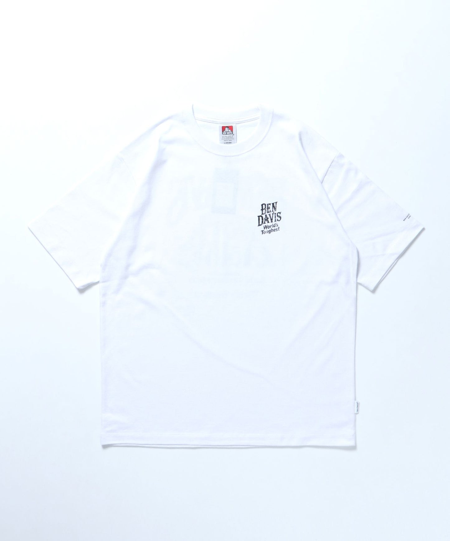 【BEN DAVIS（ベンデイビス）】CLASSIC LOGO TEE / Tシャツ 半袖 クルーネック オーバーサイズ ホワイト