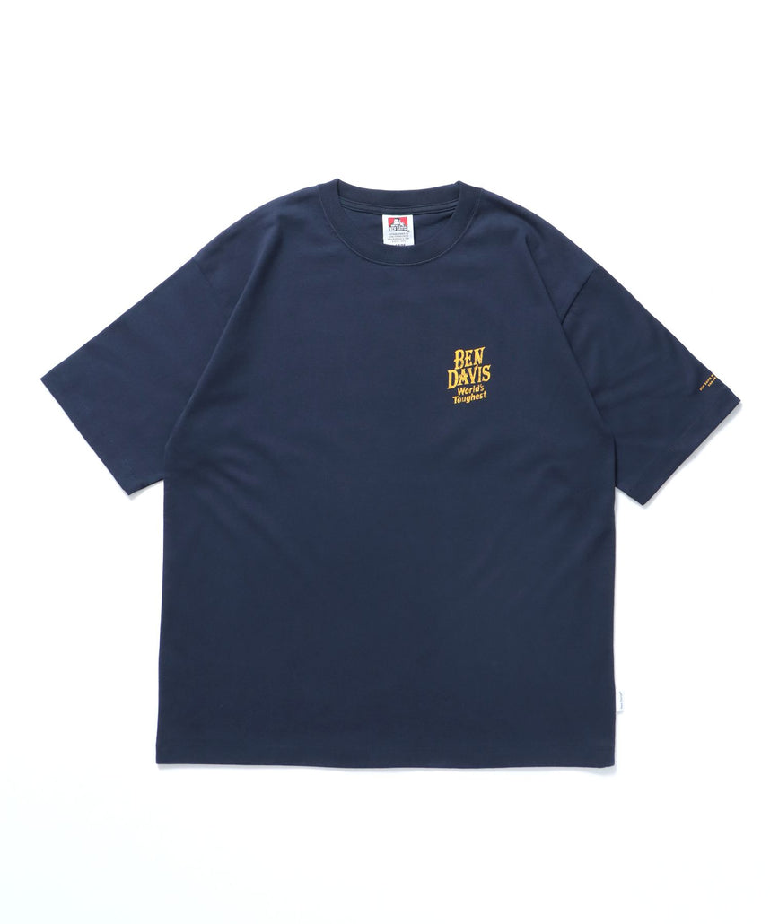 【BEN DAVIS（ベンデイビス）】CLASSIC LOGO TEE / Tシャツ 半袖 クルーネック オーバーサイズ ネイビー