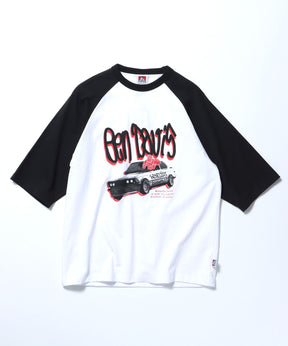 DRIVING GORILLA RAGLAN TEE / Tシャツ 半袖 ラグラン クルーネック ブラック