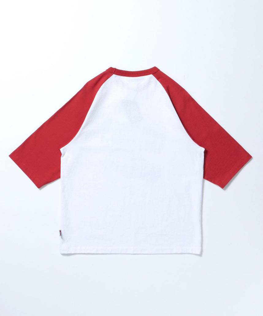 DRIVING GORILLA RAGLAN TEE / Tシャツ 半袖 ラグラン クルーネック レッド