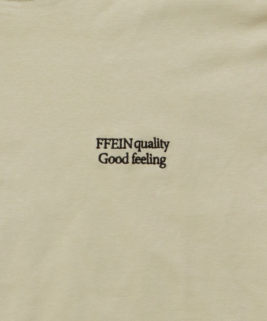 ワンポイント刺繍ショート丈Tシャツ / Tシャツ 短丈 クルーネック 半袖 刺繍 ワンポイントレモン イエロー