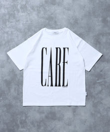 英字デザインショート丈Tシャツ / Tシャツ 短丈 クルーネック 半袖 ショート丈 ホワイト