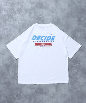 企業ロゴショート丈Tシャツ / Tシャツ 短丈 クルーネック 半袖 ショート丈 ホワイト