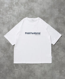 センターロゴ刺繍ショート丈Tシャツ / Tシャツ 短丈 クルーネック 半袖 ショート丈 刺繍 ホワイト