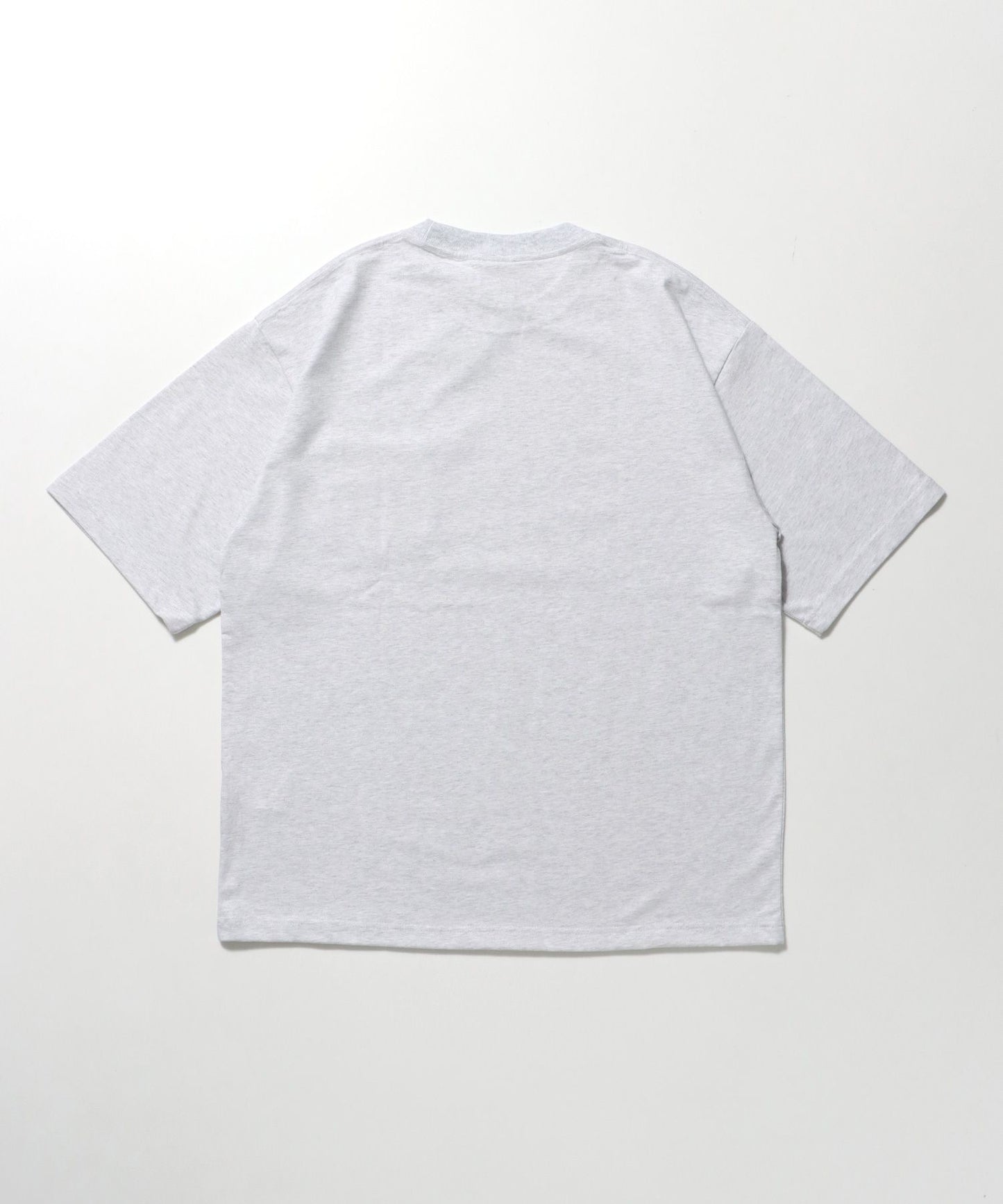 BIG POCKET TEE ZF / ポケット 半袖 ワンポイント ワイドシルエット ヘビーウエイト クルーネック アッシュグレー
