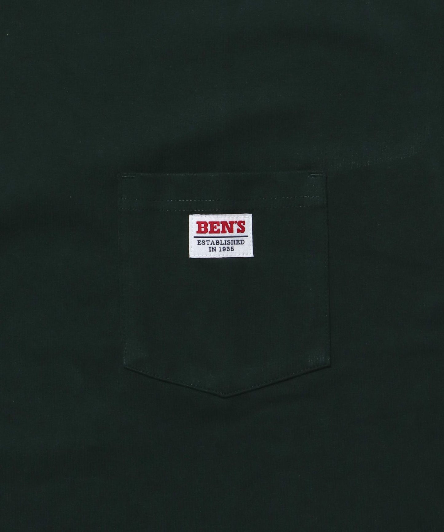BIG POCKET TEE ZF / ポケット 半袖 ワンポイント ワイドシルエット ヘビーウエイト クルーネック ダークグリーン