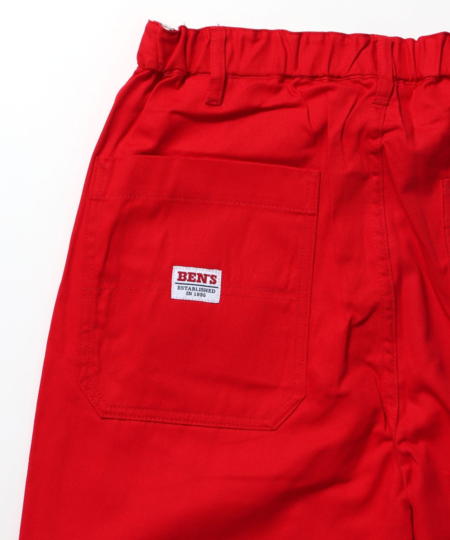 ACTIVEWORKPANTS Z5 / ベンズ アクティブワークパンツ テーパード シェフパンツ レッド