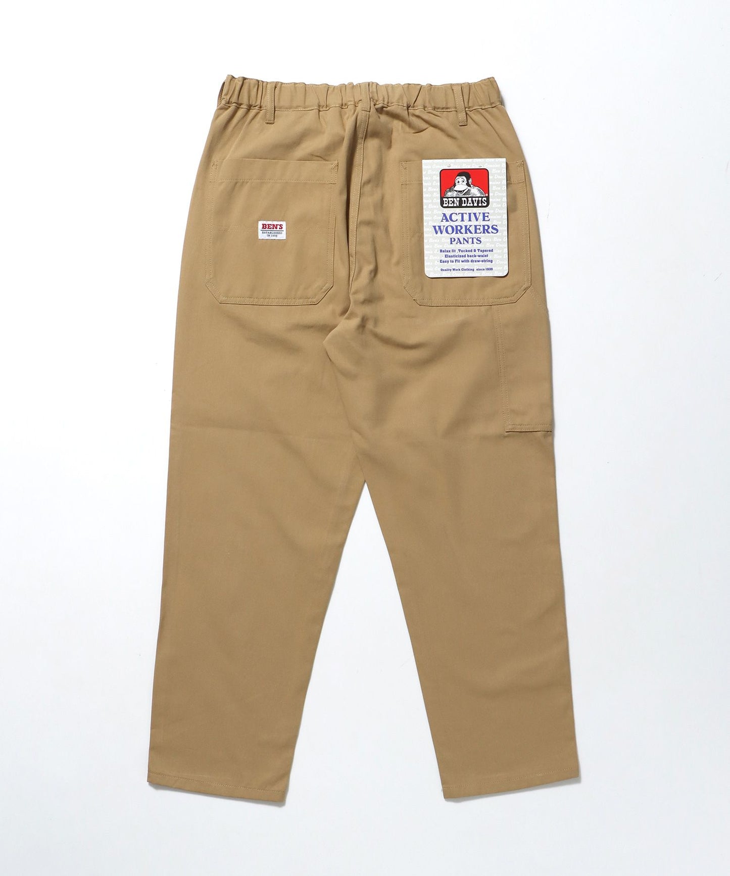 【BEN DAVIS（ベンデイビス）】ACTIVEWORKPANTS Z5 / ベンズ アクティブワークパンツ テーパード シェフパンツ ベージュ