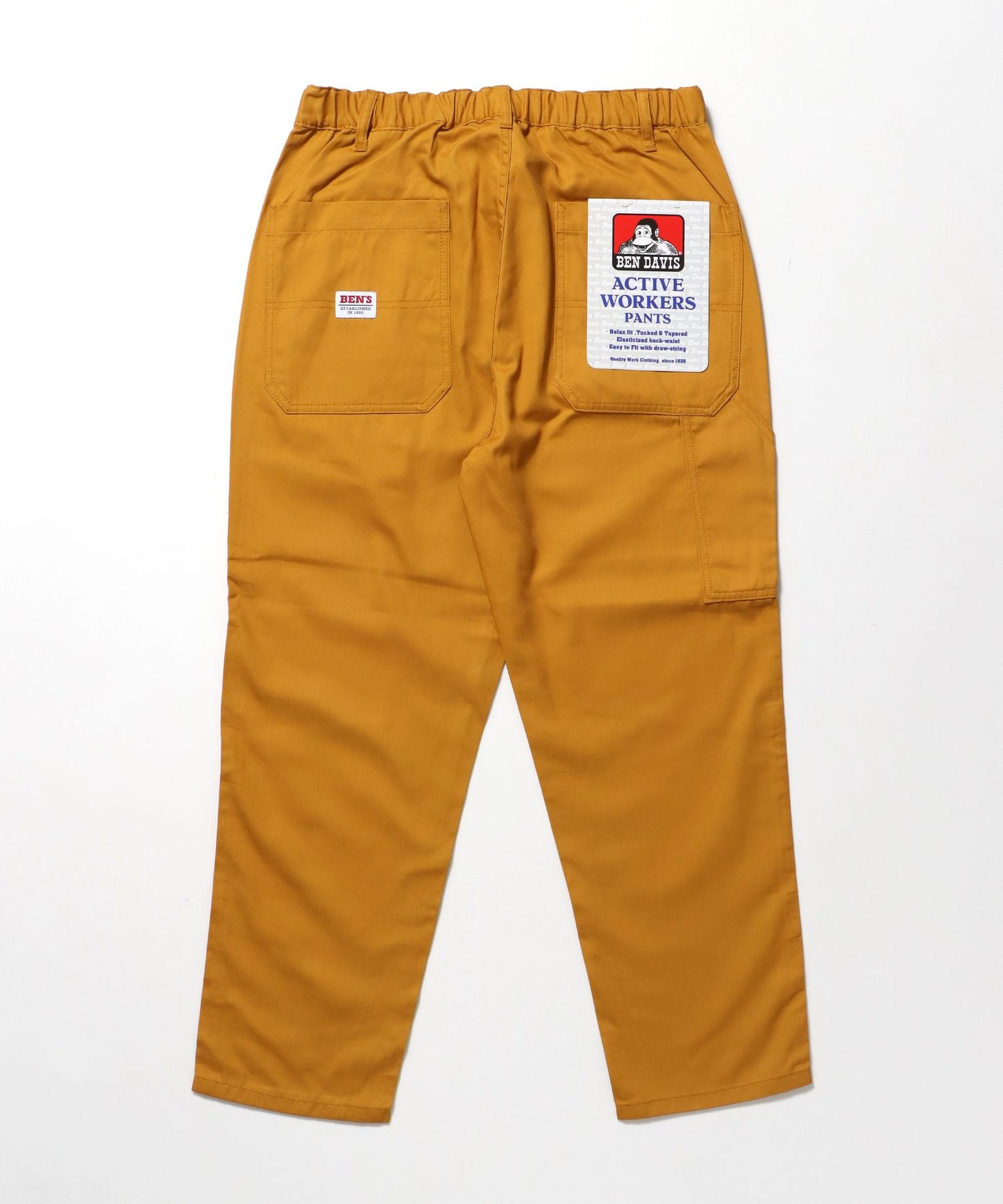 【BEN DAVIS（ベンデイビス）】ACTIVEWORKPANTS Z5 / ベンズ アクティブワークパンツ テーパード シェフパンツ マスタード