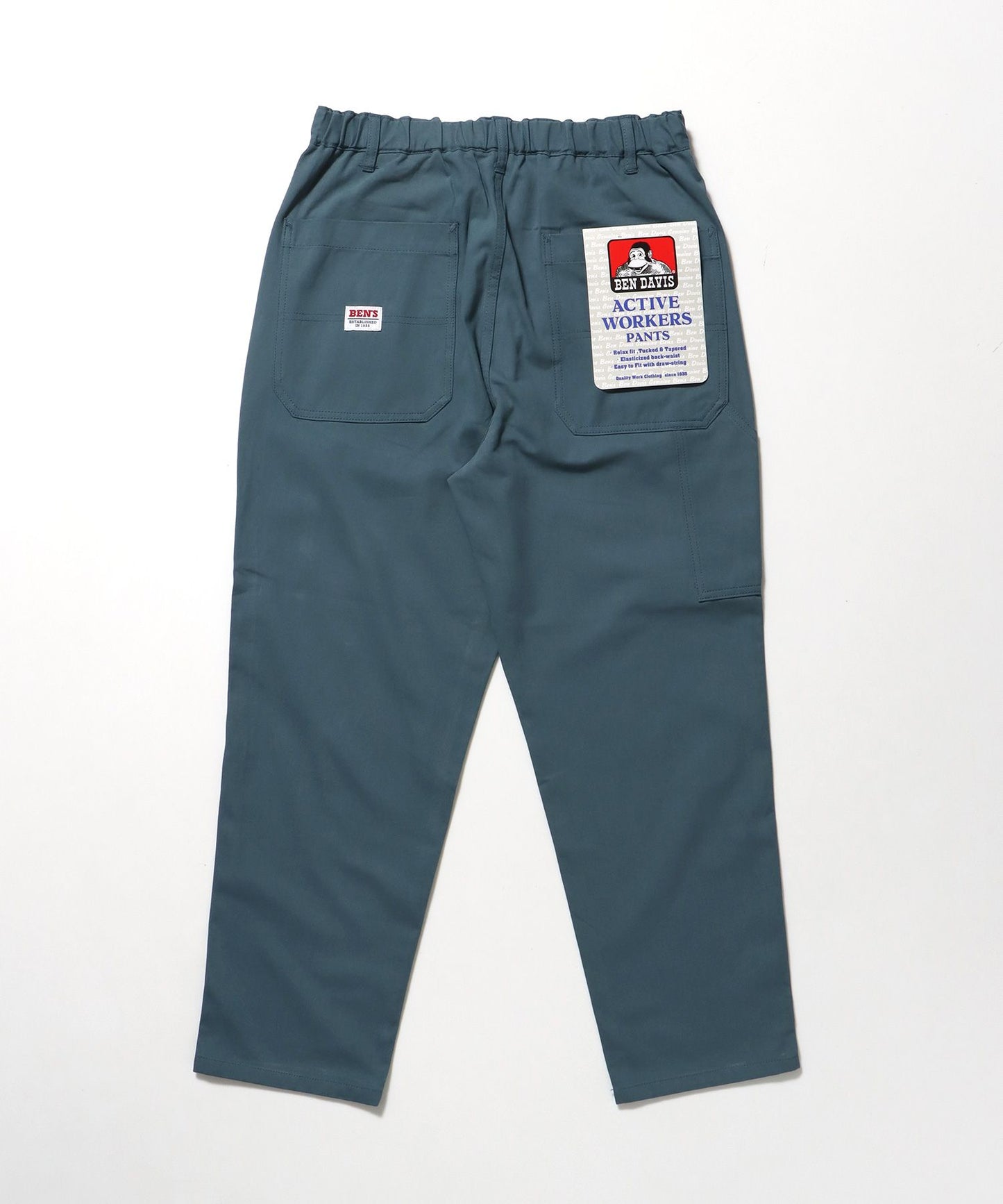 【BEN DAVIS（ベンデイビス）】ACTIVEWORKPANTS Z5 / ベンズ アクティブワークパンツ テーパード シェフパンツ ブルーグレー