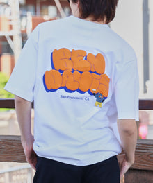 BUBBLE LOGO TEE NV / Tシャツ クルーネック 半袖 プリント ホワイト