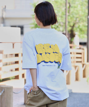 BUBBLE LOGO TEE NV / Tシャツ クルーネック 半袖 プリント アッシュグレー