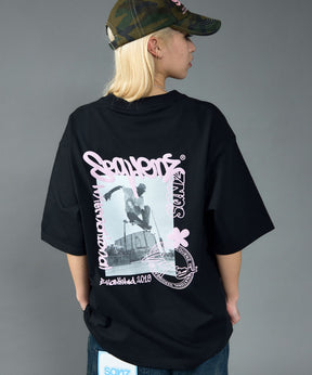 SKATE PHOTO PT S/S TEE / Tシャツ 短丈 クルーネック 半袖 スケーター ブラック