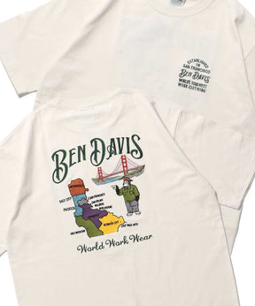 SOUVENIR EMB TEE / Tシャツ クルーネック 半袖 オーバーサイズ ワンポイント 刺繍 オフホワイト