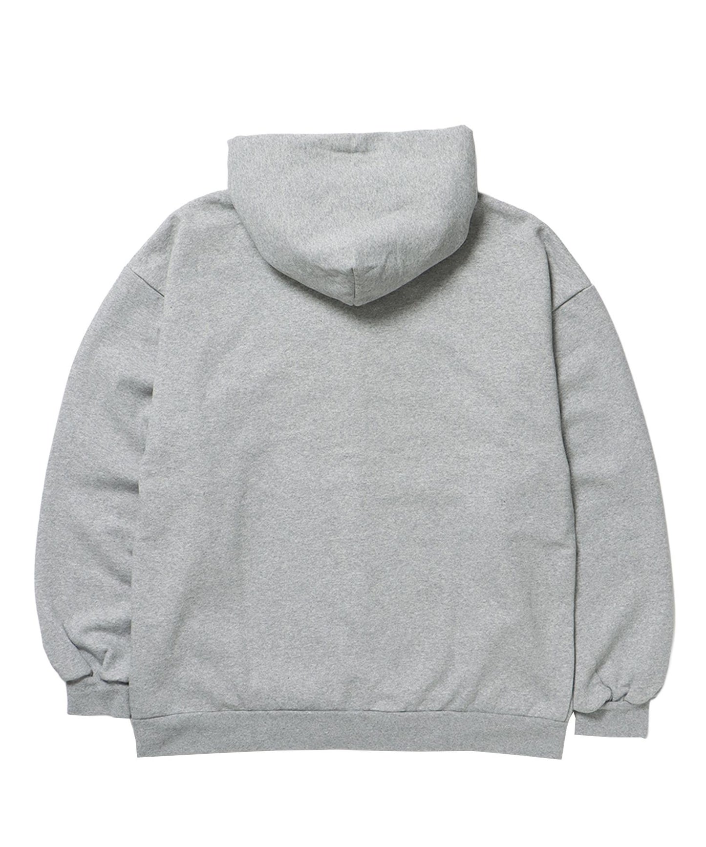 APPLIQUE STONE FADE ZIP P/K / ラインストーン ジップパーカー ダブルジップ 裏起毛 加工 【セットアップ】 グレー