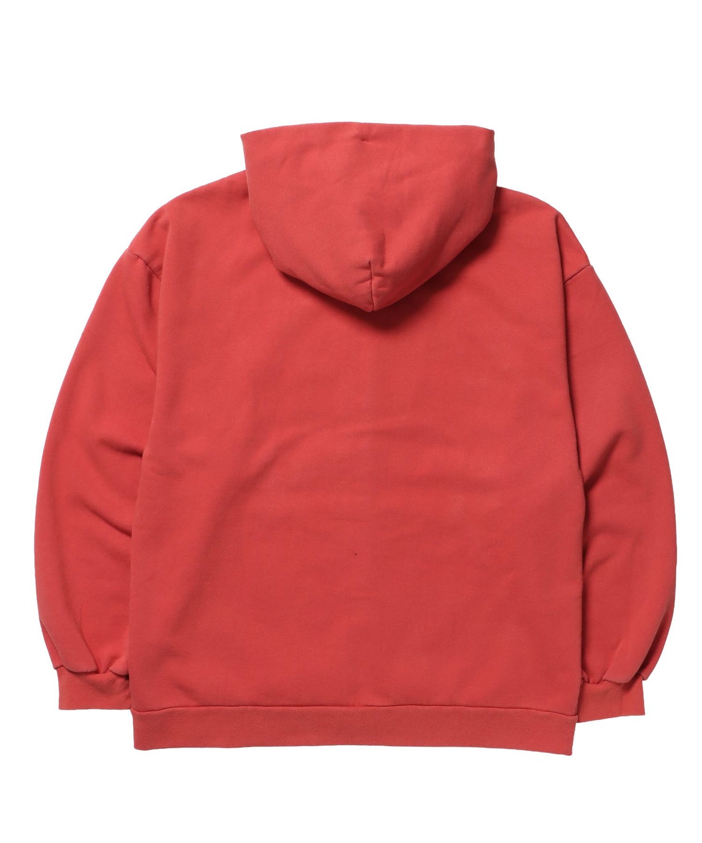 APPLIQUE STONE FADE ZIP P/K / ラインストーン ジップパーカー ダブルジップ 裏起毛 加工 【セットアップ】 レッド