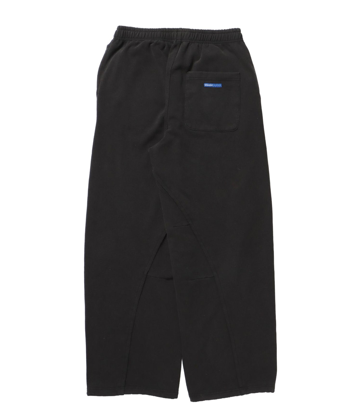WASHED CURVE SWEAT PANTS / カーブ スウェットパンツ 加工 裏起毛 【セットアップ】 ブラック