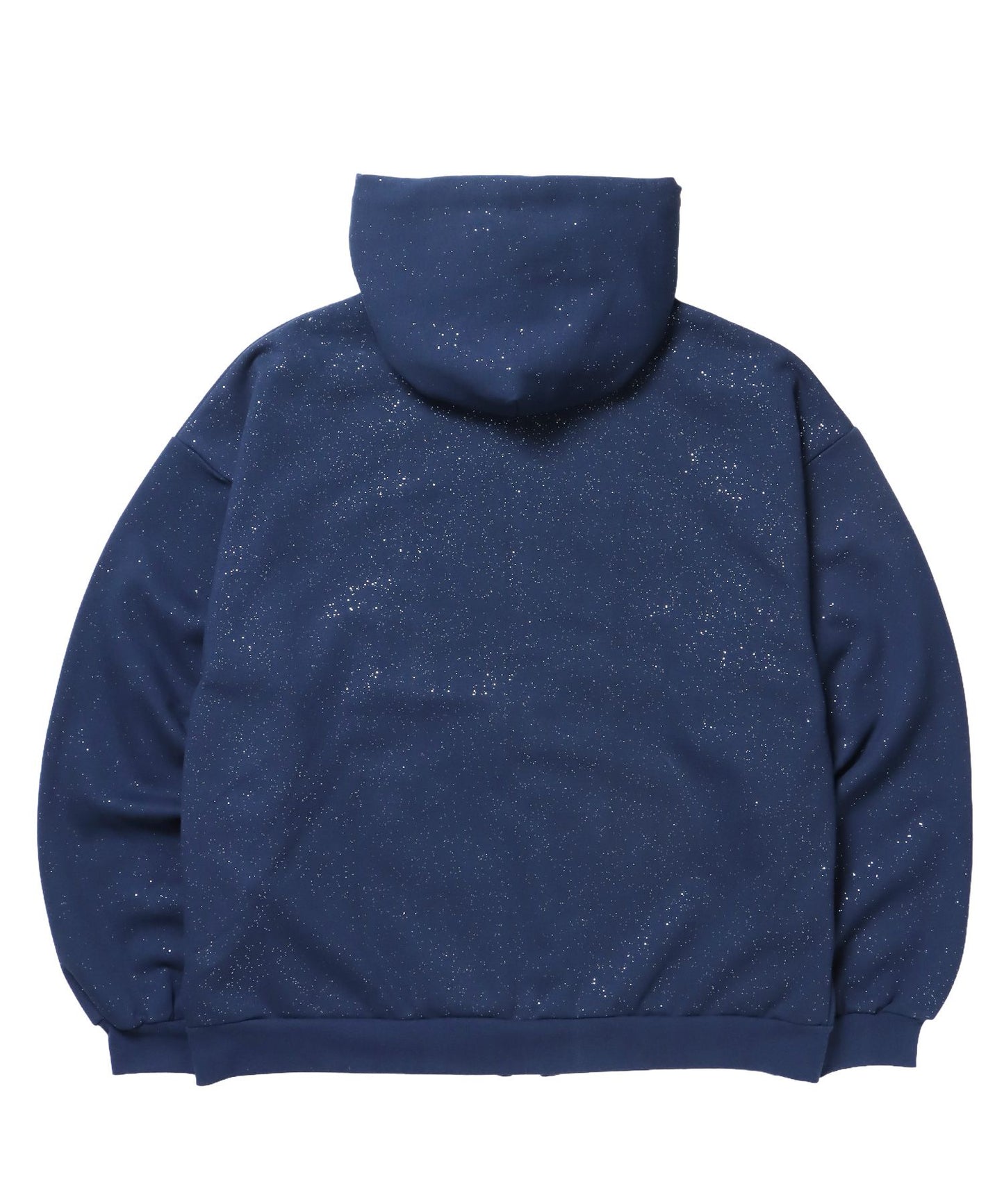 SQNZ LOGO GLITTER ZIP P/K / ジップパーカー ラメプリント ダブルジップ 裏起毛 【セットアップ】 ダークネイビー
