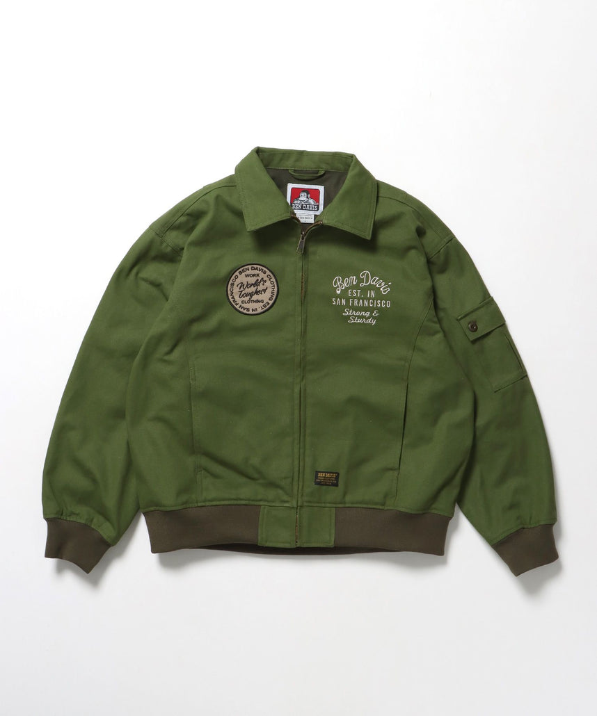 BEN DAVIS MA-1ジャケット オリーブグリーン Bomber Jacket - Olive