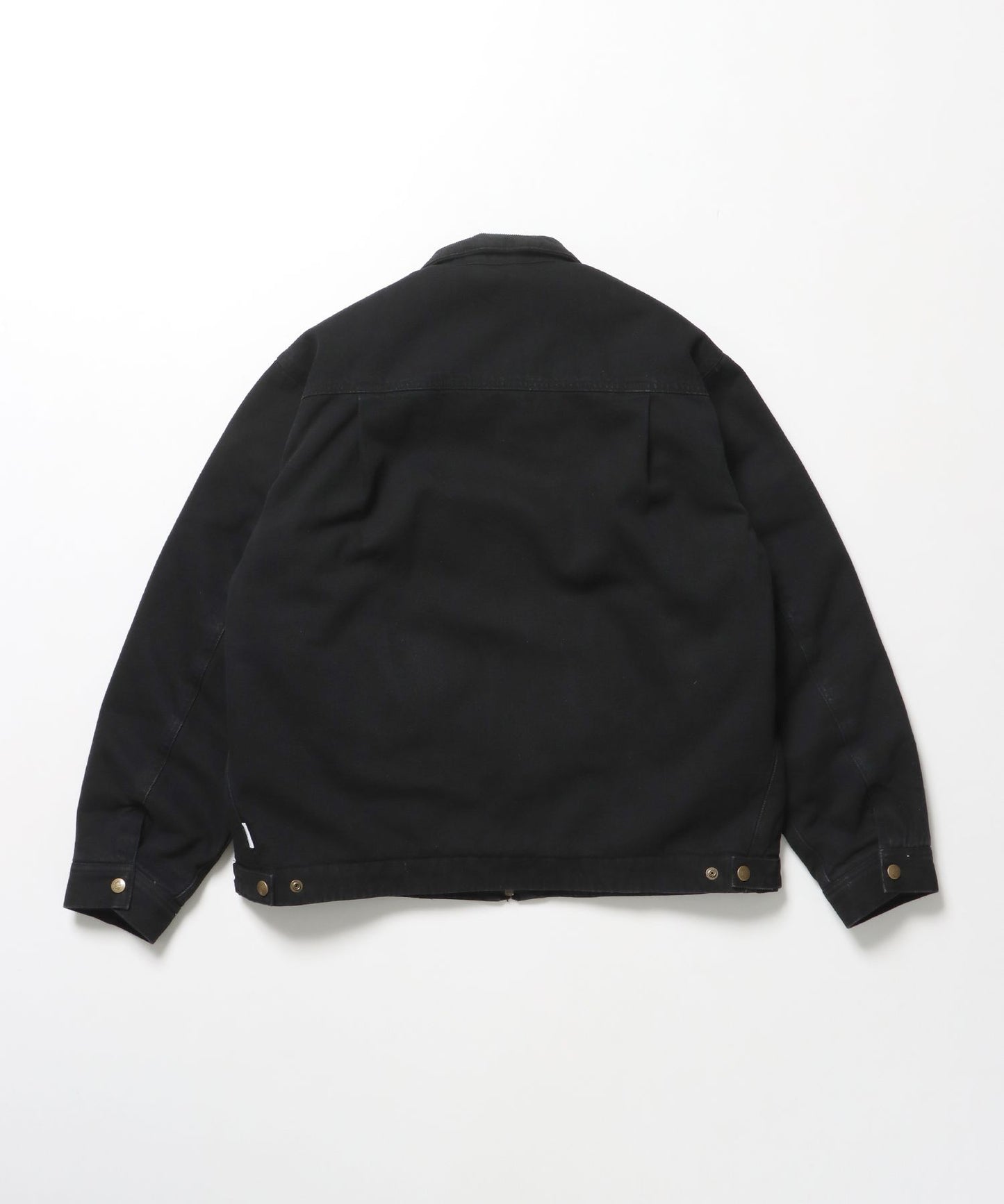 ZIP FRONT TRUCKER JACKET / ジャケット ジップ 短丈 中綿 加工 ブラック