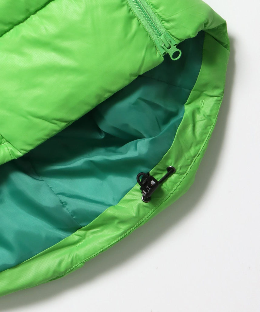 BD HOODED PUFFER JACKET / オーバーサイズ フーディ ジャケット 中綿 ダウン パファー ドローコード ベージュ系