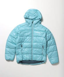 BD HOODED PUFFER JACKET / オーバーサイズ フーディ ジャケット 中綿 ダウン パファー ドローコード スカイブルー
