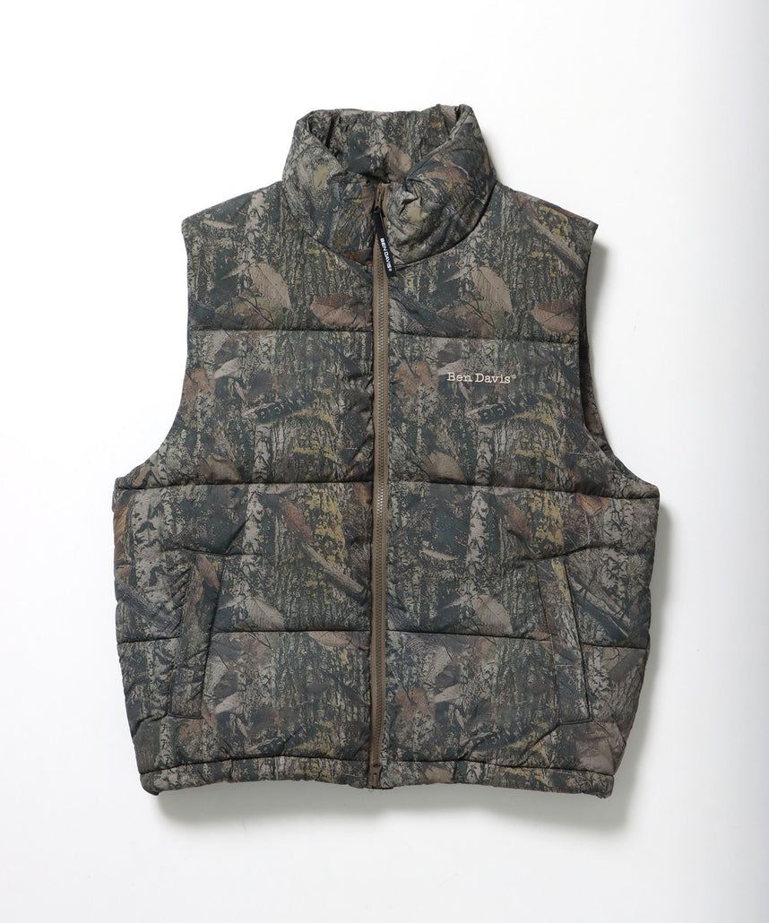 【BEN DAVIS（ベンデイビス）】BD PUFFER VEST / ベスト ジャケット 中綿 ダウン パファー 刺繍 ドローコード 柄80