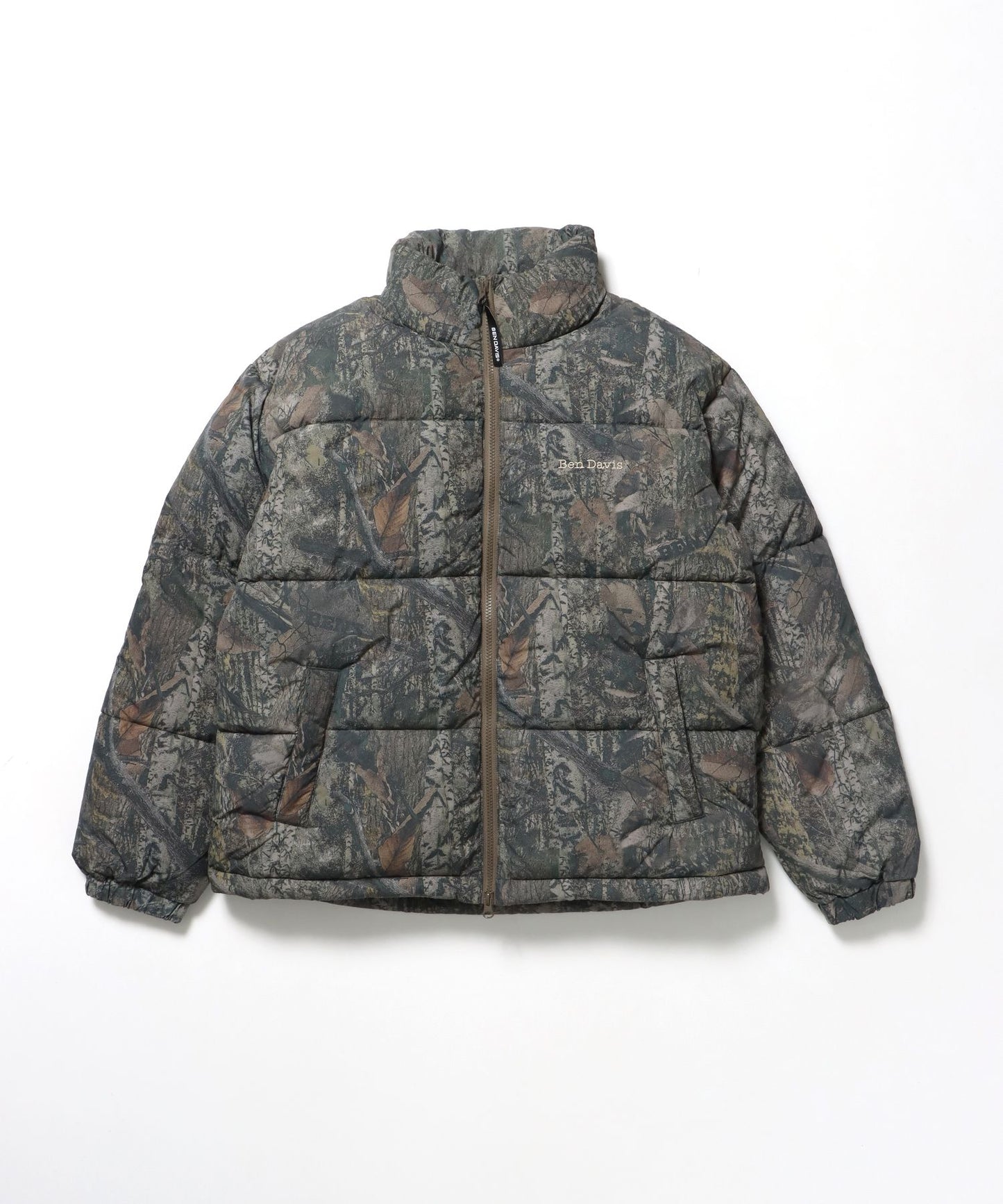 【BEN DAVIS（ベンデイビス）】BD PUFFER JACKET / ジャケット 中綿 ダウン パファー ドローコード 刺繍 柄80