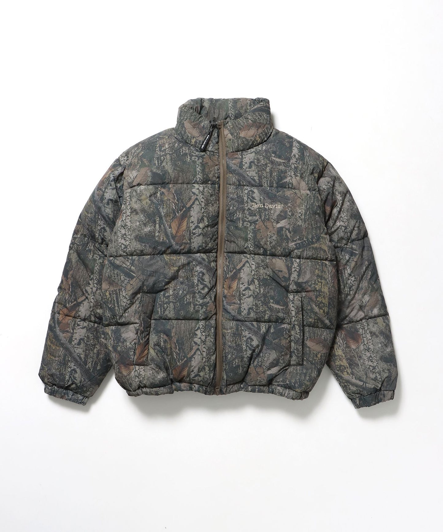 【BEN DAVIS（ベンデイビス）】BD PUFFER JACKET / ジャケット 中綿 ダウン パファー ドローコード 刺繍 柄80