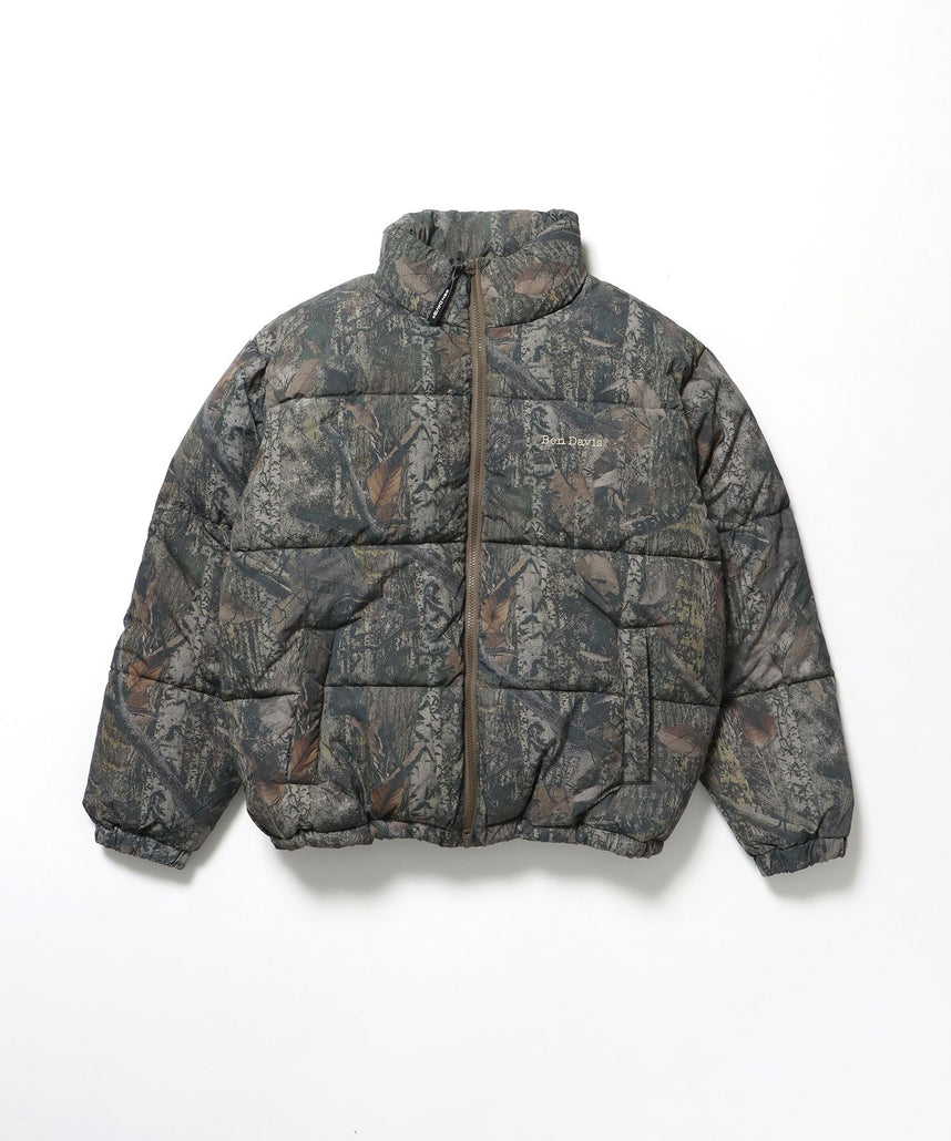 【BEN DAVIS（ベンデイビス）】BD PUFFER JACKET / ジャケット 中綿 ダウン パファー ドローコード 刺繍 柄80