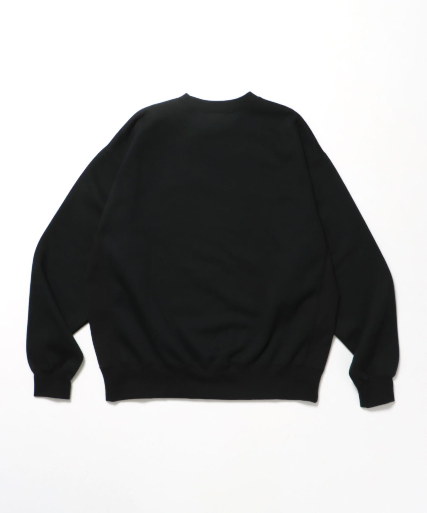 HEAVY SWEAT CREW / スウェット トレーナー 裏起毛 クルーネック ワンポイント刺繍 ブラック