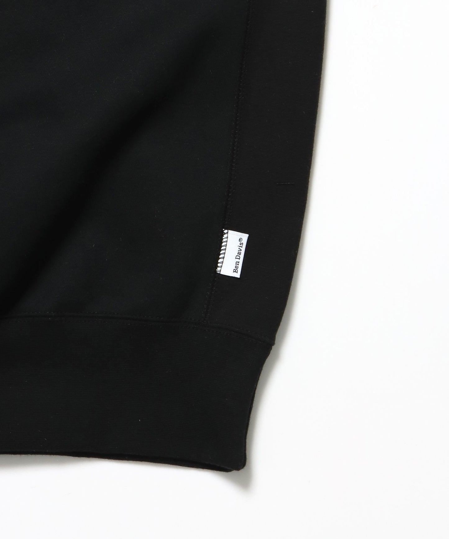 HEAVY SWEAT CREW / スウェット トレーナー 裏起毛 クルーネック ワンポイント刺繍 ブラック