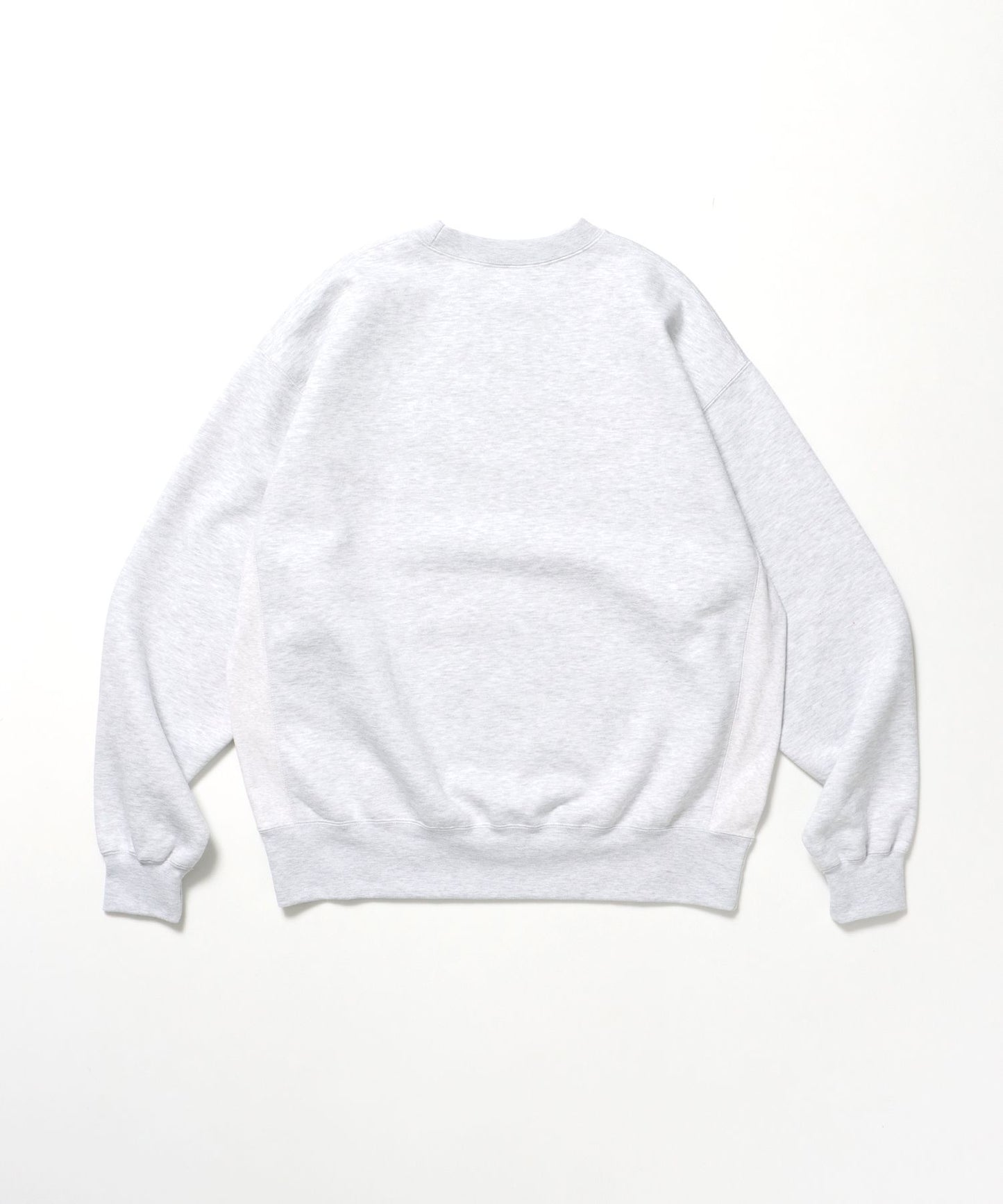 HEAVY SWEAT CREW / スウェット トレーナー 裏起毛 クルーネック ワンポイント刺繍 アッシュグレー