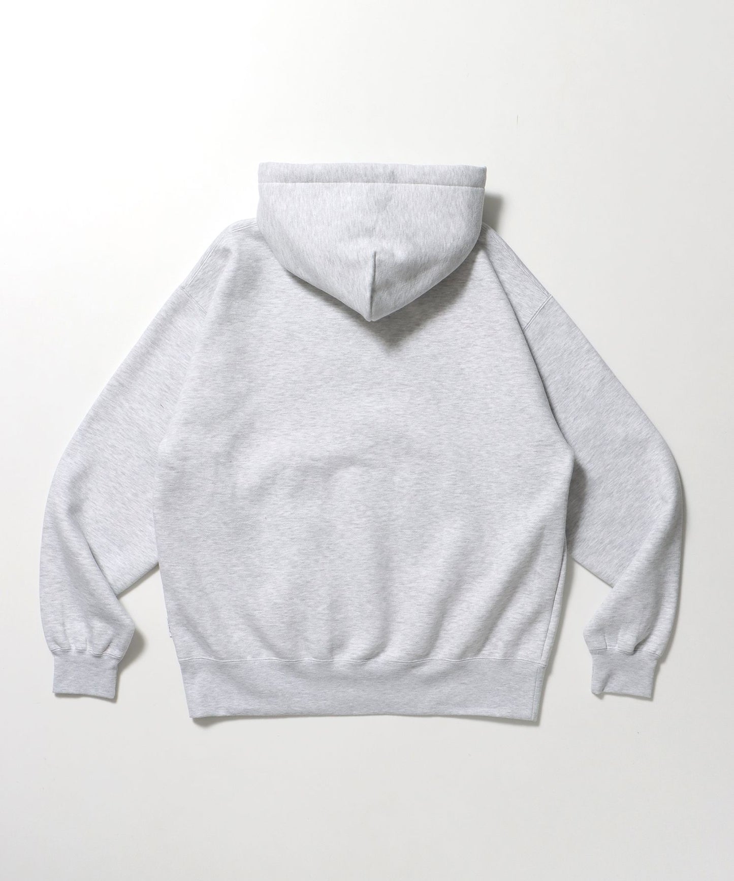 HEAVY SWEAT HOODIE / パーカー 刺繍 裏起毛 ヘビーウエイト フーディー ワンポイント アッシュグレー