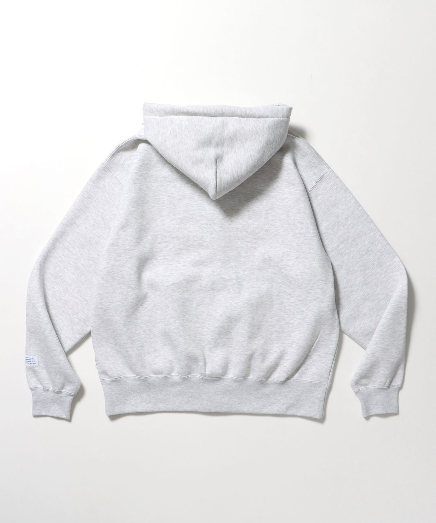HEAVY SWEAT ZIP HOODIE / パーカー ジップ ワンポイント 刺繍 裏起毛 アッシュグレー