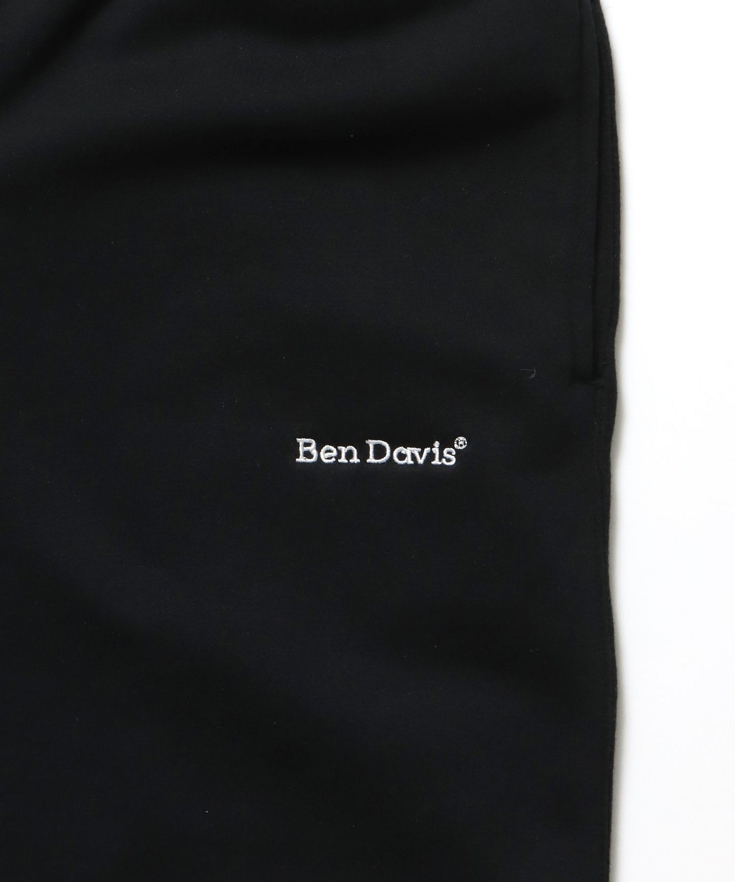WIDE CURVE SWEAT PANTS / ワイド カーブパンツ スウェットパンツ 裏起毛 ドローコード 刺繍 ブラック
