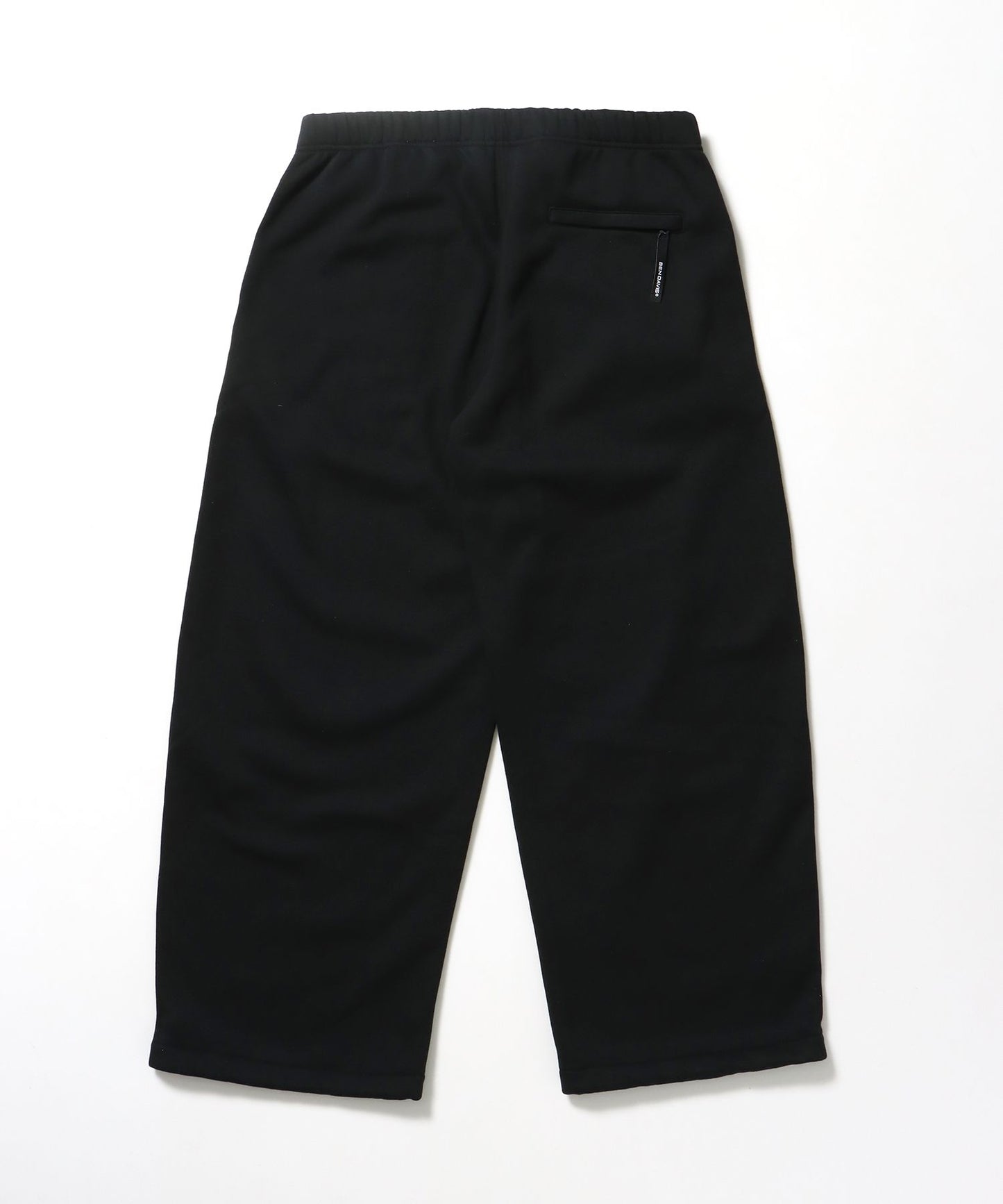 WIDE CURVE SWEAT PANTS / ワイド カーブパンツ スウェットパンツ 裏起毛 ドローコード 刺繍 ブラック