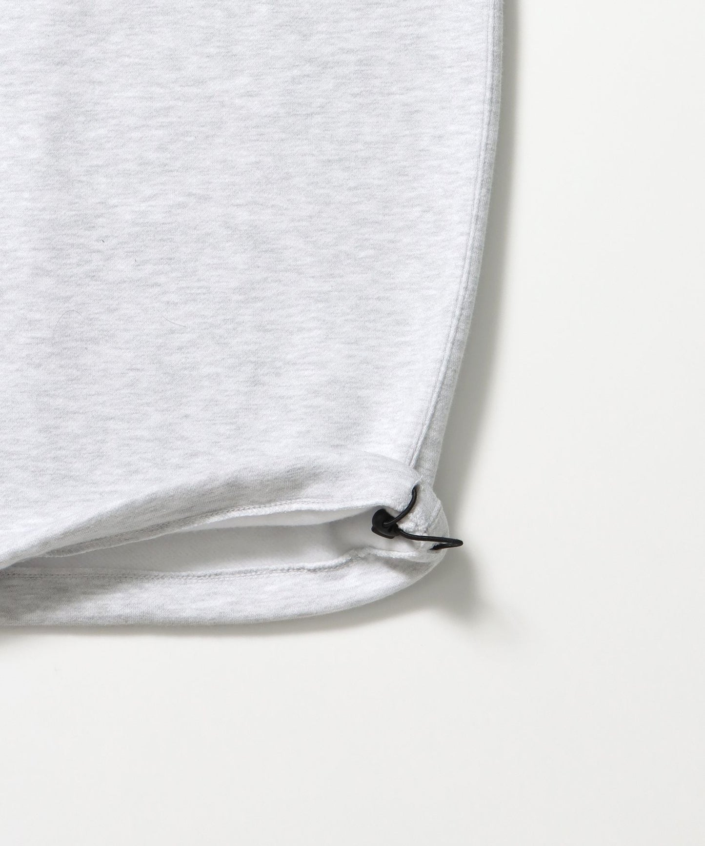 WIDE CURVE SWEAT PANTS / ワイド カーブパンツ スウェットパンツ 裏起毛 ドローコード 刺繍 アッシュグレー