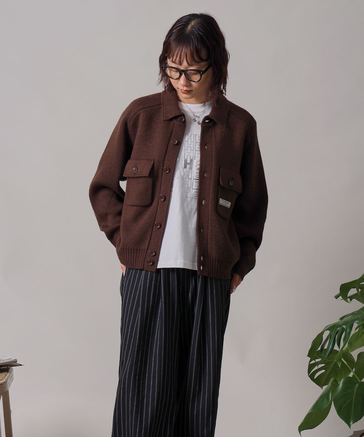 モデル：H163 Size:M：ブラウン