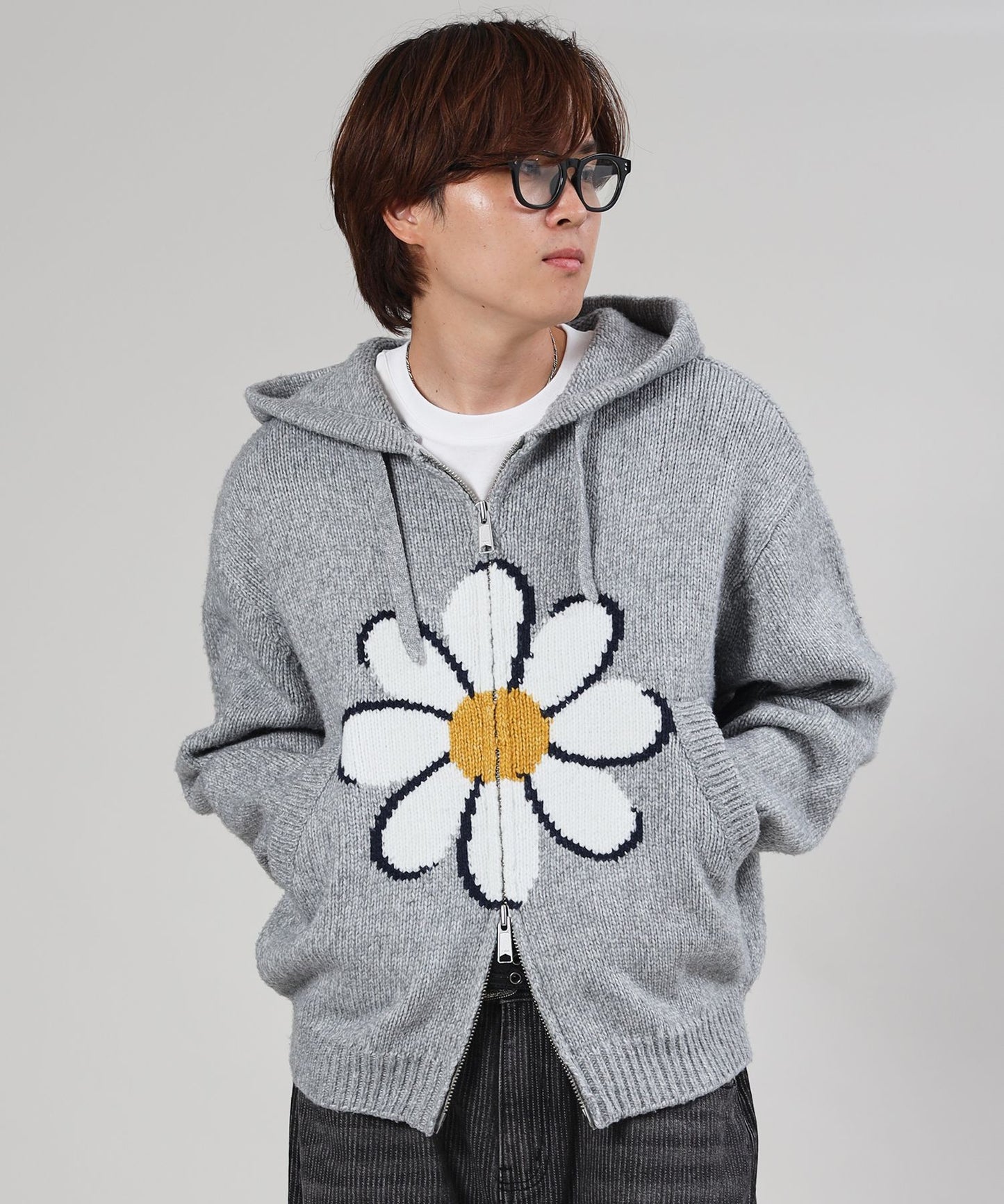 モデル：H178 Size:L：アッシュグレー