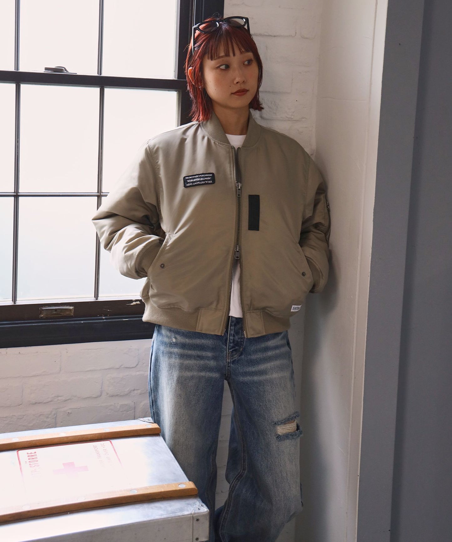 モデル：H163Size:S　グレージュ